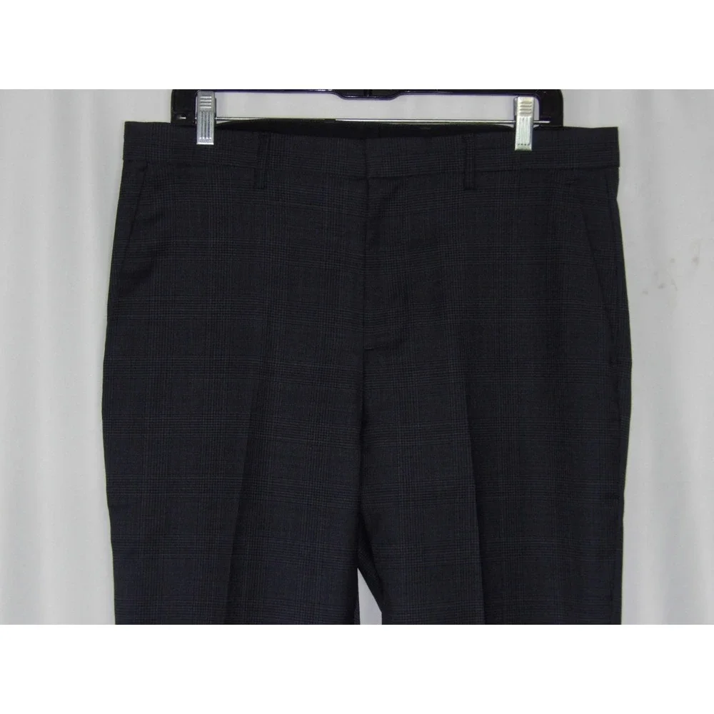 Lot of 2~ J.CREW Plaid Wool Blend BOWERY Dress Pants Men's 34  X 30